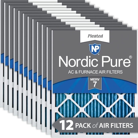 FILTER 16X25X1 MERV 7 MPR 600 12 PIECES ACTUAL SIZE 155 X 245 X 075 MADE IN THE USA